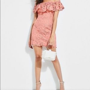 GUESS Marciano Alla Off-the-Shoulder Crochet Dress - Size XS, 0